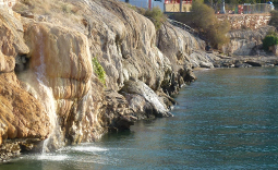 Thermal Springs at the seaside in Aidipsos