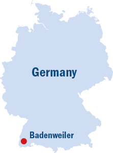 Location of badenweiler in Germany