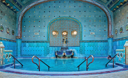 Interior of Gellert bath in Budapest