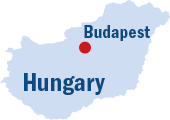 Location of Budapest in Hungary