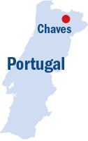 Location of Chaves in Portugal