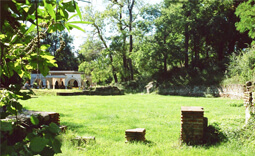 Roman relics in a park in Hisarya